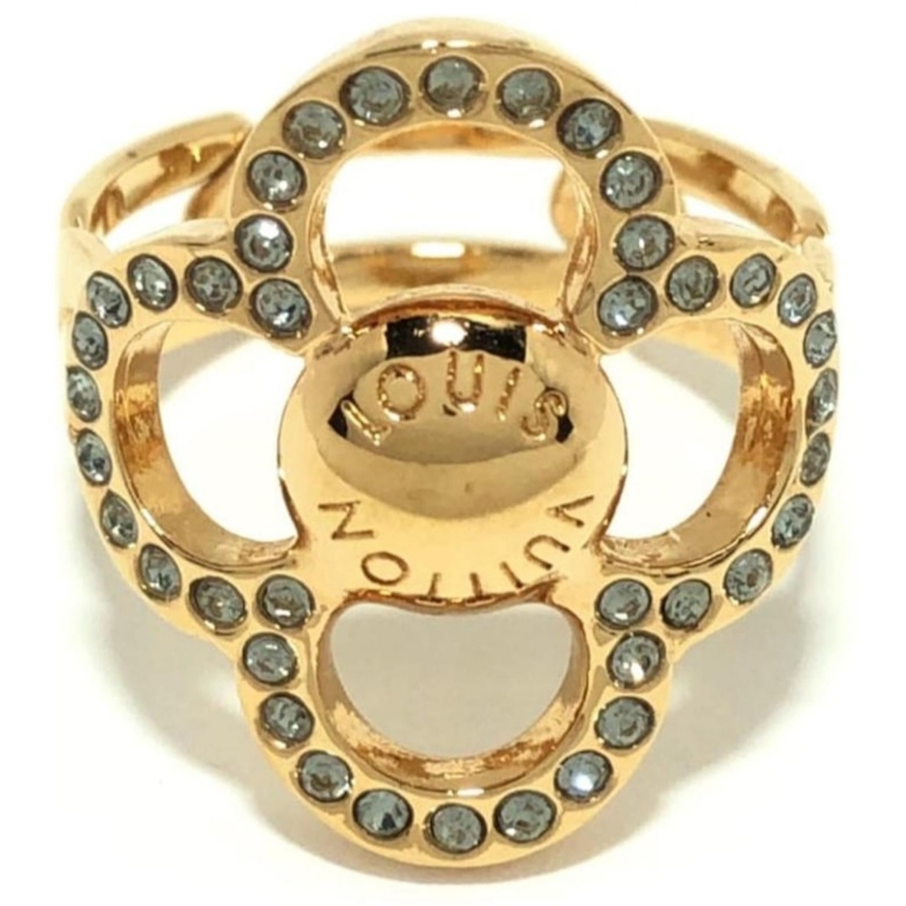 Louis Vuitton Strass Encrusted Flower Power Ring S